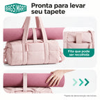 Fita para tapete — bolsa ginastica acolchoada 18l, cor Rosa