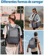 Produto em uso — mochila camera 2 em 1 Bags Mart cor Cinza