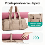 Fita para tapete — bolsa ginastica acolchoada 18l, cor Camel