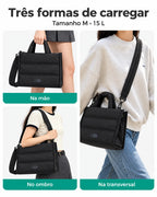 Formas de carregar — bolsa acolchoada Bags Mart cor Preto, tamanho M