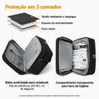 Proteção do compartimento para notebook — bolsa de viagem com compartimento para notebook, cor Preto