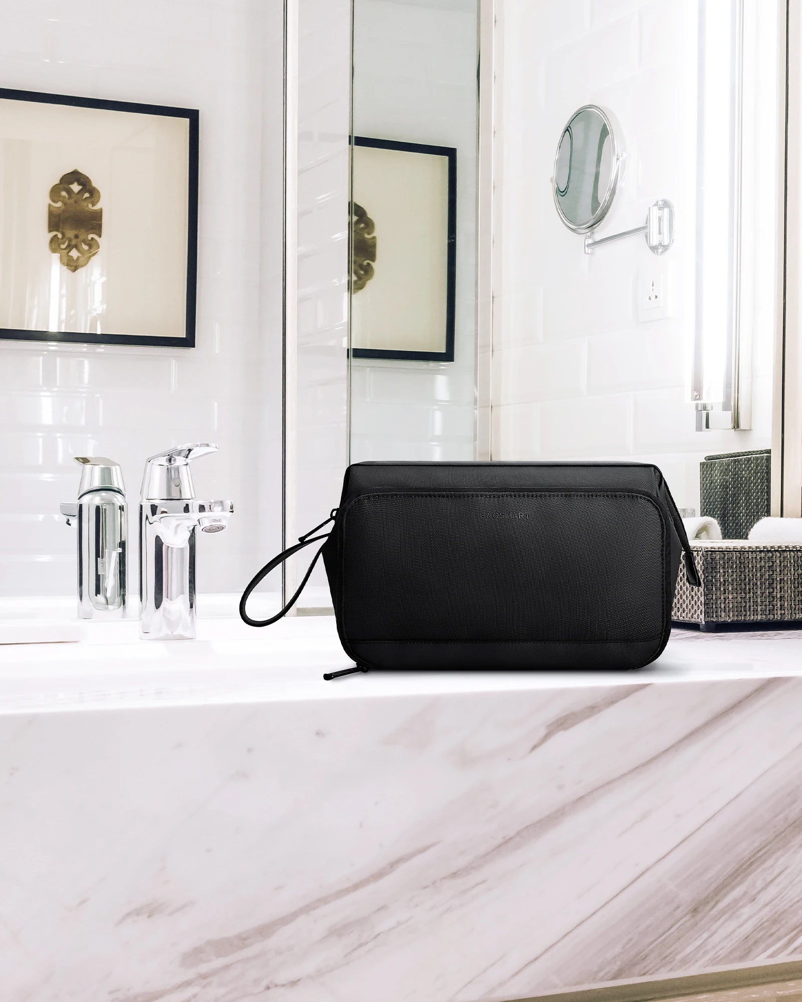 Necessaire Masculina de Higiene Resistente à Água Bags Mart - detalhe