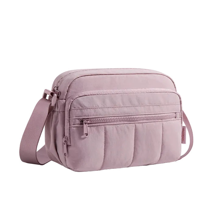 Bolsa Transversal Feminina Hobo Bags Mart - Cor Lilás Acinzentado
