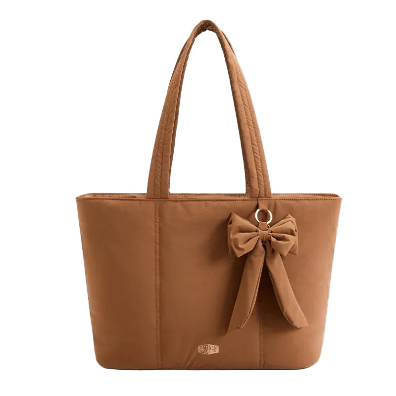 Bolsa Tote Feminina com Laço Bags Mart - Cor Marrom