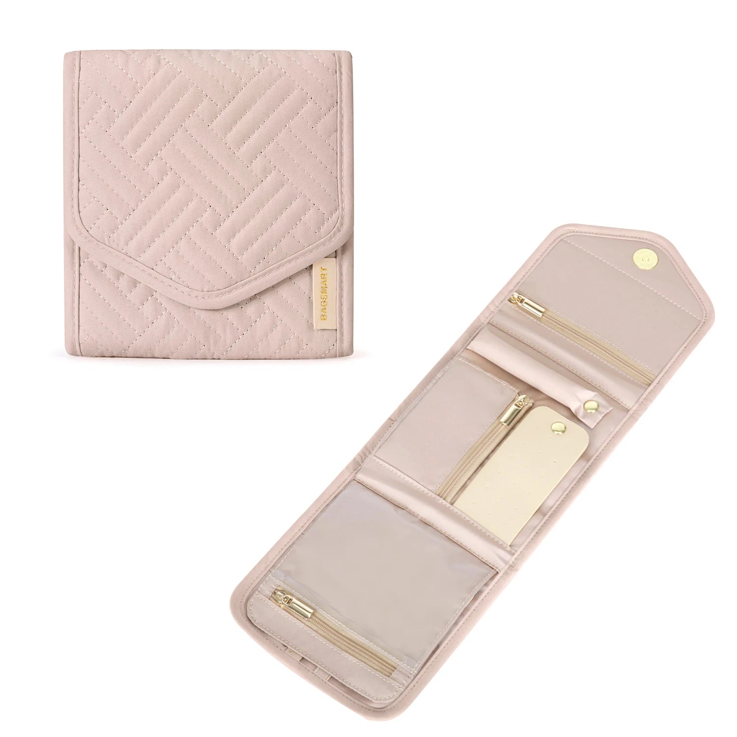 Estojo Organizador de Joias Bags Mart Rosa