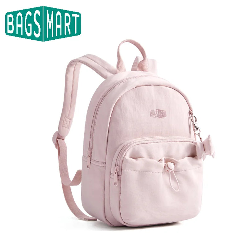 Mochila Bags Mart Minimalista Feminina Rosa