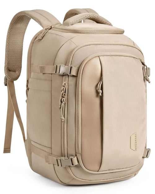 Mochila de Viagem Bags Mart 30L à Prova d'Água com Porta USB - Cor Caqui