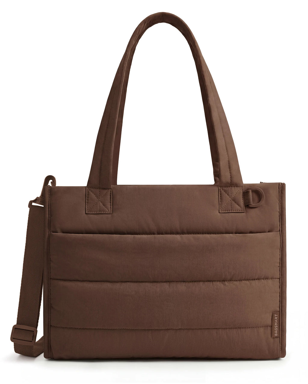 Bolsa Tote Média Boxy Cor Café