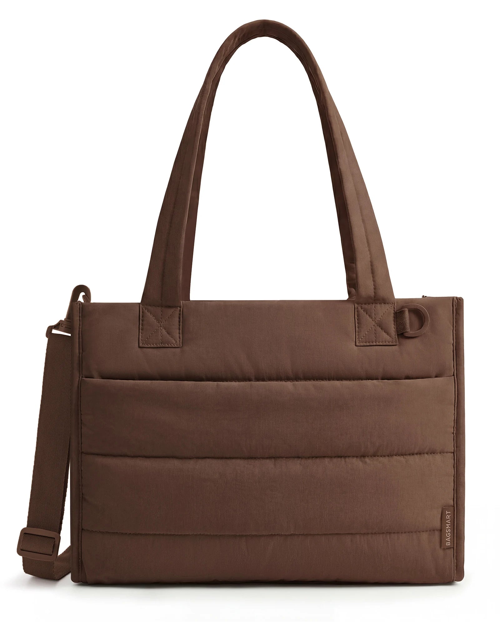 Bolsa Tote Média Boxy Cor Café