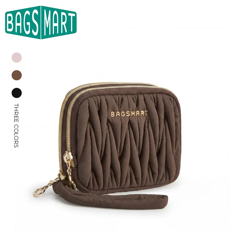 Carteira Feminina com Zíper e Porta-Cartões Bags Mart Cor Rosa