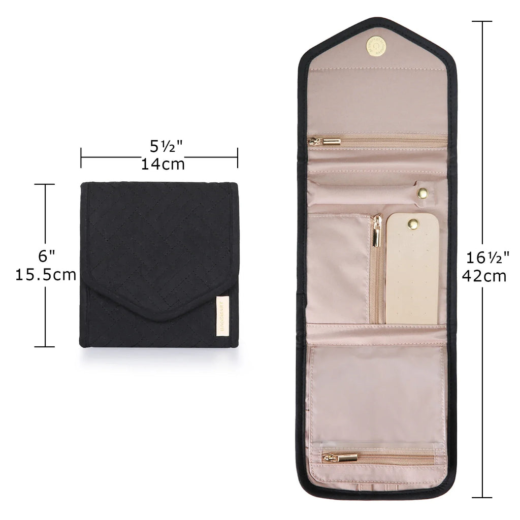 Estojo Organizador de Joias Bags Mart Preto - detalhe