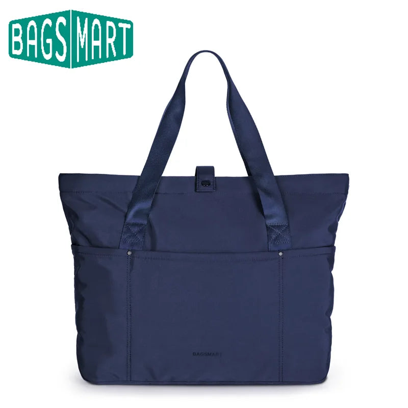 Bolsa Tote Dobrável Bags Mart Cor Azul Marinho — produto em destaque
