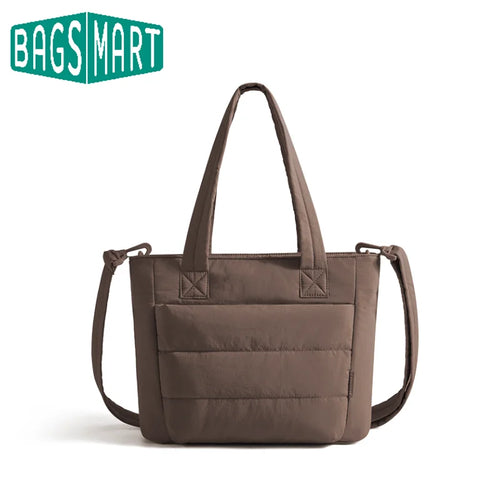 Bolsa Tote Feminina Acolchoada Bags Mart - Cor Chocolate