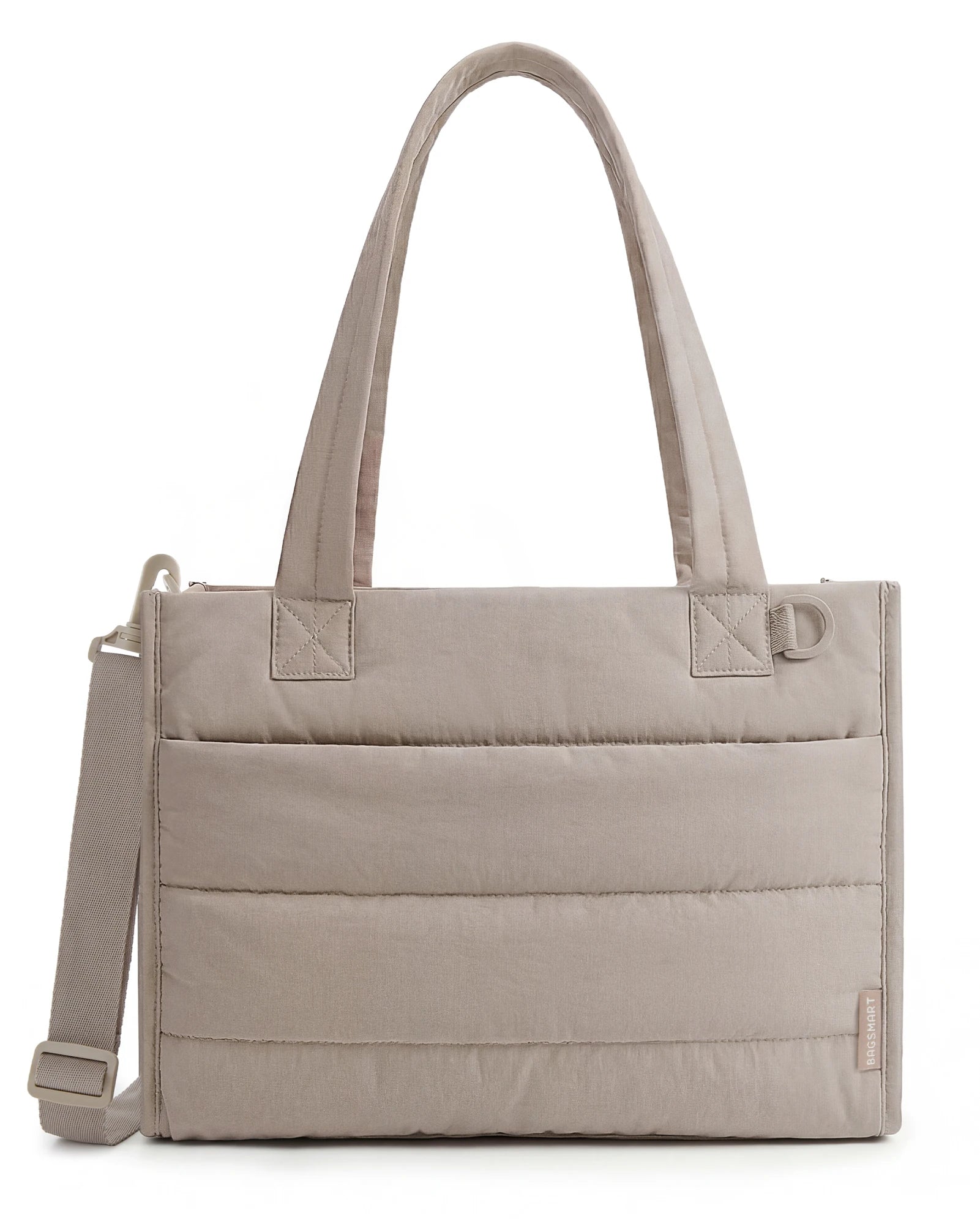 Bolsa Tote Média Boxy Cor Bege