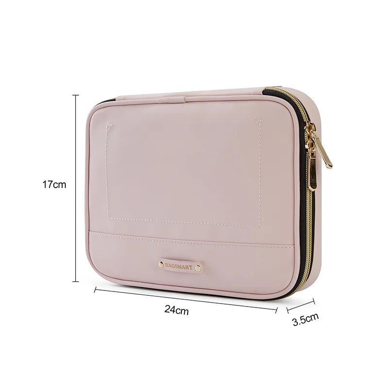 Organizador de Cabos para Viagem à Prova d'Água Bags Mart Cor Rosa