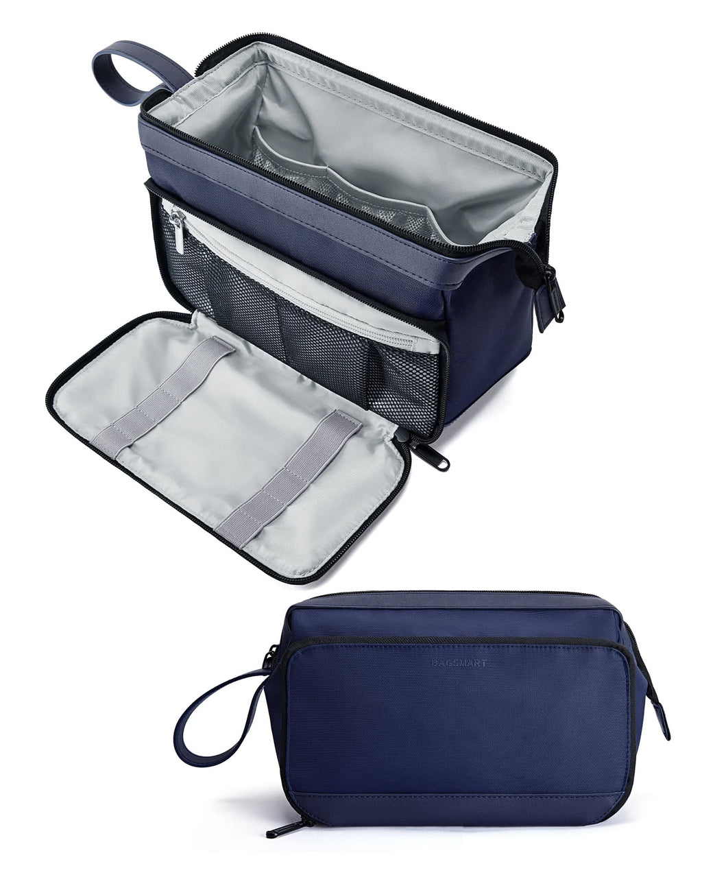 Necessaire Masculina de Higiene Resistente à Água Bags Mart Azul