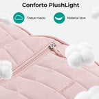 Textura e acabamento da mochila casual acolchoada Bags Mart cor Rosa