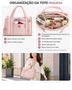 Bolsos e compartimentos da tote transversal Bags Mart cor Rosa