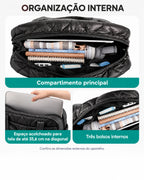 Organização interna da tote hobo Bags Mart cor Preto