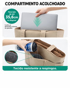 Compartimento para notebook da tote versatil Bags Mart cor Camel