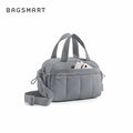 Bolsa de Ombro Feminina Casual Acolchoada Bags Mart Cor Cinza Escuro — produto em destaque