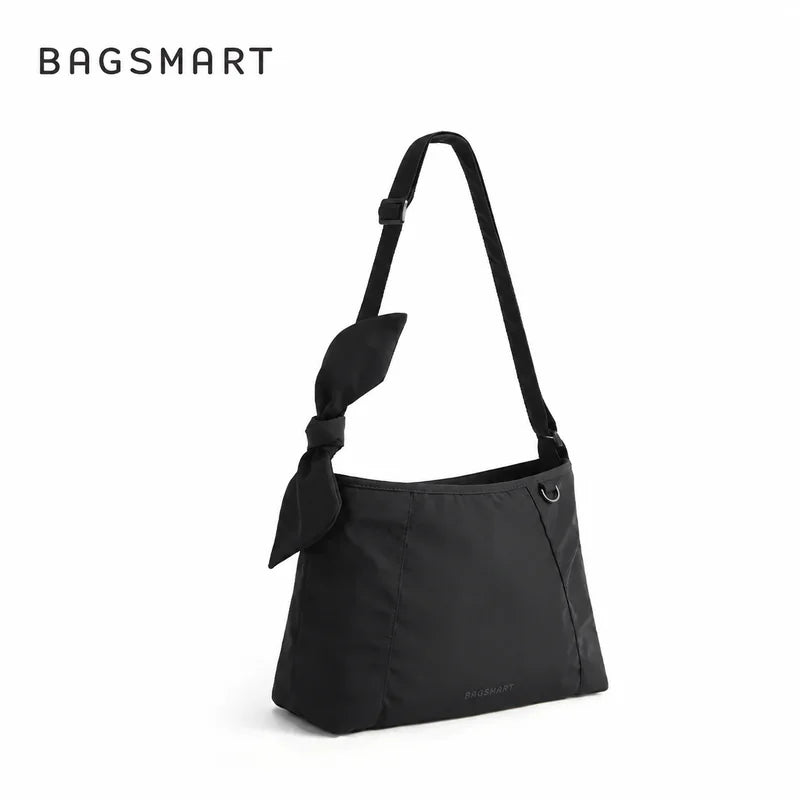 Bolsa de Ombro Feminina com Laço Bags Mart Cor Preto — produto em destaque