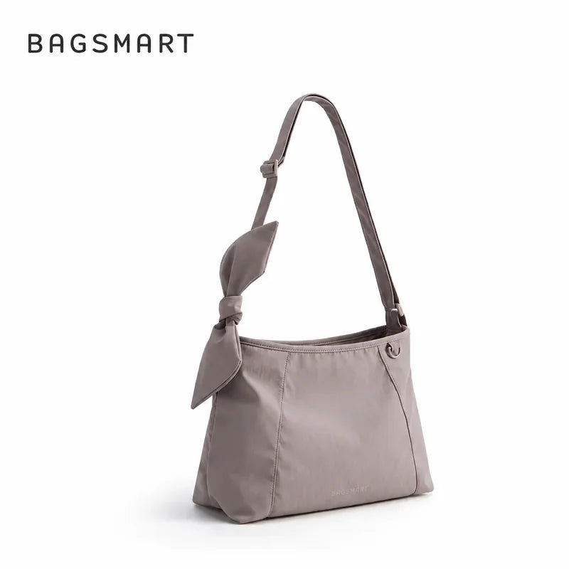 Bolsa de Ombro Feminina com Laço Bags Mart Cor Cáqui — produto em destaque