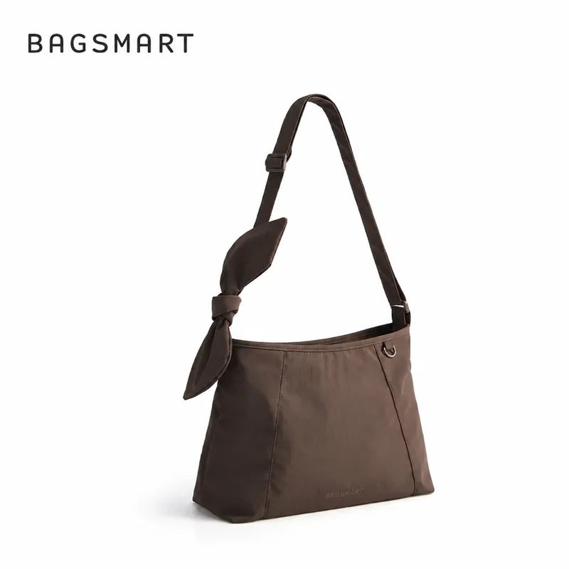 Bolsa de Ombro Feminina com Laço Bags Mart Cor Marrom — produto em destaque