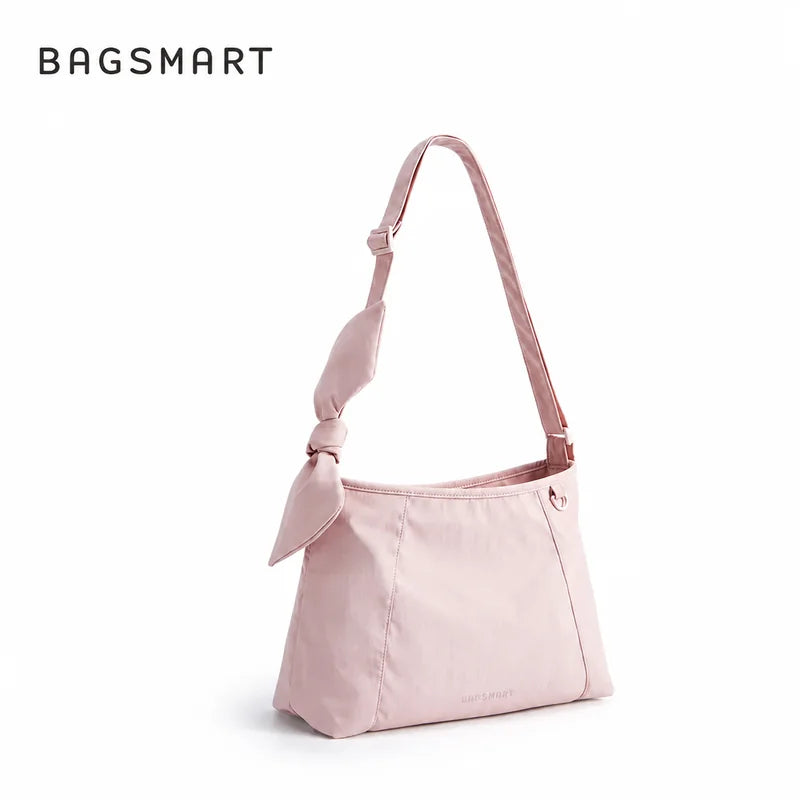 Bolsa de Ombro Feminina com Laço Bags Mart Cor Rosa — produto em destaque