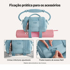 Bolsa Boston Mini 5,5 L Bags Mart Cor Azul — cintas inferiores e fivela