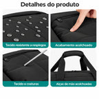 Bolsa Boston com Rodas Bags Mart Cor Preto — material, bolsos e acabamentos