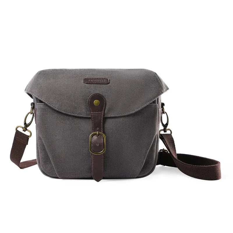 Bolsa Mini para Câmera SLR/DSLR Vintage Acolchoada Bags Mart Cor Cinza — produto em destaque