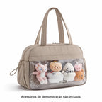Bolsa Duffel Transversal Feminina Casual Bags Mart Cor Bege — produto em destaque