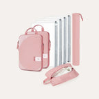 Produto em destaque — Kit Organizadores de Compressão para Viagem 8 Peças Bags Mart Cor Rosa