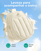 Mochila para raquetes Bags Mart cor bege — tecido e acabamento acolchoado