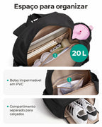 Mochila para raquetes Bags Mart cor preto — organização interna e compartimentos