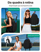 Mochila para raquetes Bags Mart cor preto — mochila em uso
