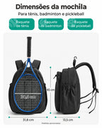 Mochila para raquetes Bags Mart cor preto — dimensões em centímetros