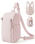 Bolsa Transversal Compacta 9 L com Alça Conversível Bags Mart Cor Rosa — produto em destaque e vistas externas