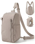 Bolsa Transversal Compacta 9 L com Alça Conversível Bags Mart Cor Marrom — produto em destaque e vistas externas