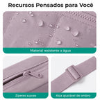 Bolsa Hobo Transversal Bags Mart Lilás Acinzentado - Recursos