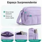 Bolsa Hobo Transversal Bags Mart Roxo - Espaço Surpreendente