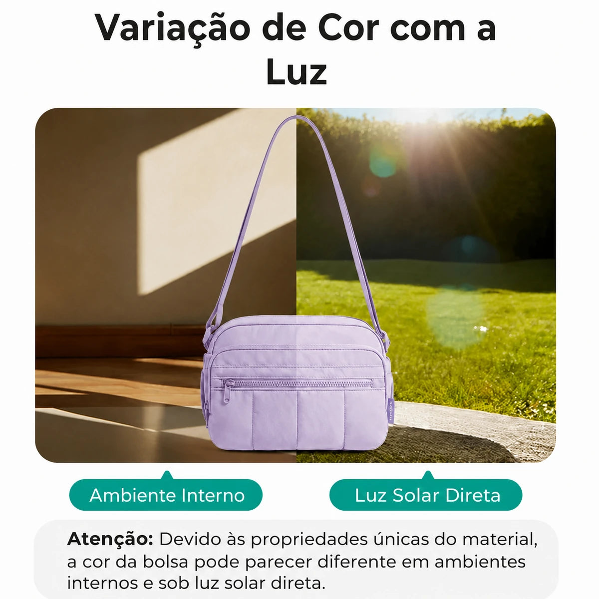 Bolsa Hobo Transversal Bags Mart Roxo - Variação de Cor