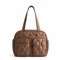 Bolsa Tote Feminina Acolchoada com Bolsos Bags Mart Cor Marrom — produto em destaque