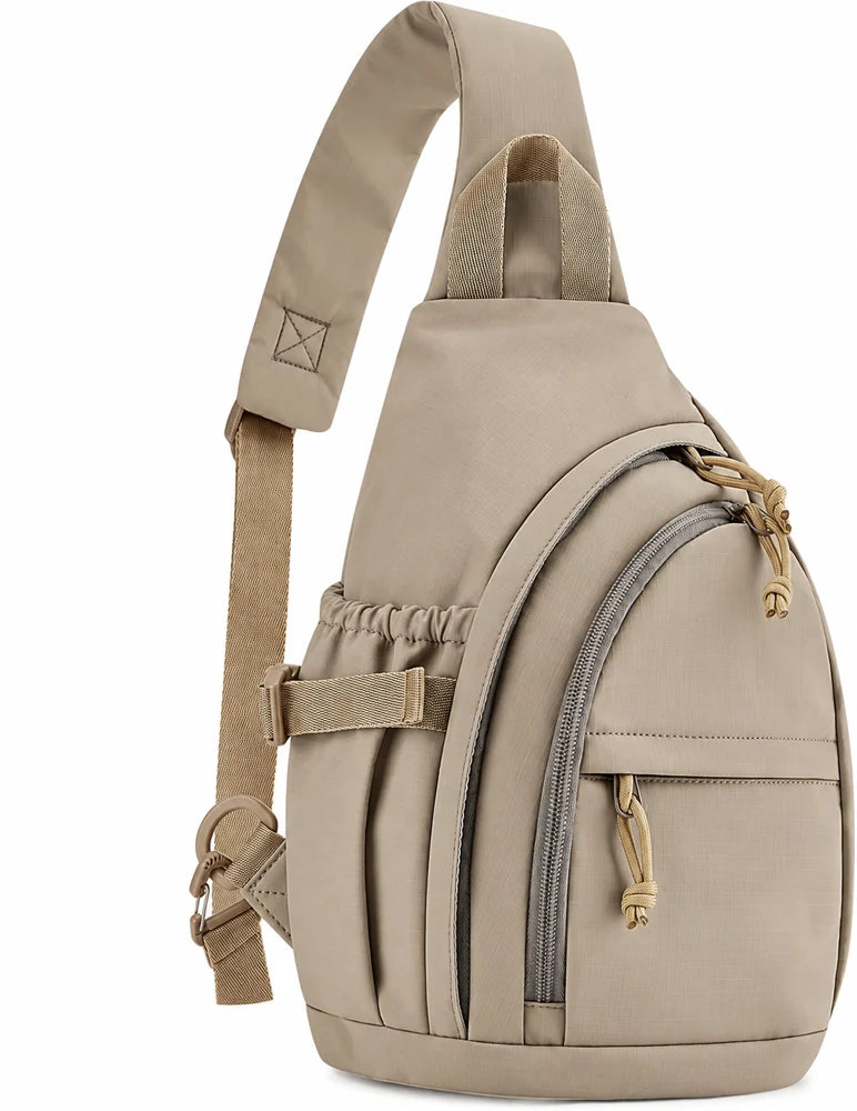 Bolsa transversal compacta Bags Mart cor Cáqui — produto em destaque