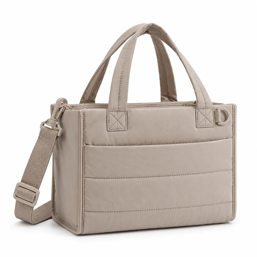 Bolsa Tote Boxy Pequena Bags Mart Cor Bege — Produto em destaque