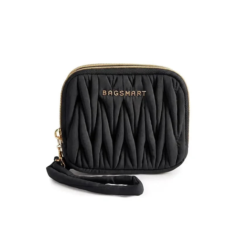 Carteira Feminina com Zíper e Porta-Cartões Bags Mart Cor Preto — Produto em destaque