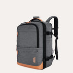Mochila de Viagem Expansível 40 L com Organizadores Kit 4 Peças Bags Mart Cor Cinza — vista frontal