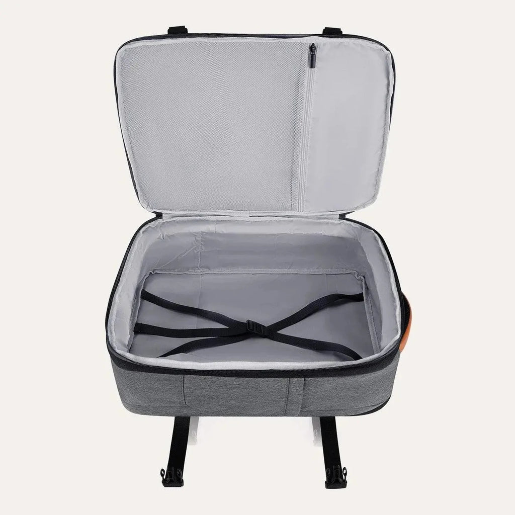 Mochila de Viagem Expansível 40 L com Organizadores Kit 4 Peças Bags Mart Cor Cinza — organização de itens para viagem