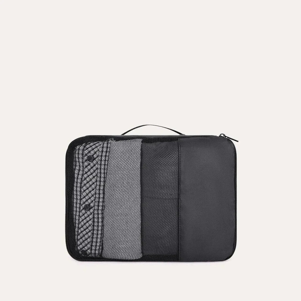 Mochila de Viagem Expansível 40 L com Organizadores Kit 4 Peças Bags Mart Cor Cinza — organizador grande incluso
